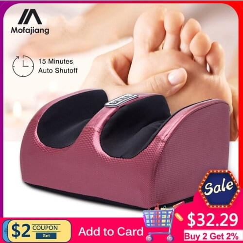 Electric Heating Foot Body Massager Relaxation Kneading Roller Vibrator Machine Reflexology Calf Leg Pain Relief Relax