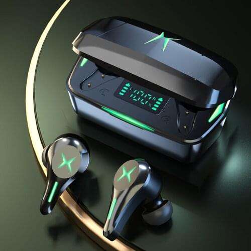 Gaming Headset Wireless Earphone 65ms Low Latency Bluetooth 5.1 Headphones with Microphone Bass Sports Running Gamer Earbuds