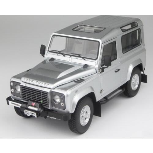 Kyosho 1/18 Scale Defender 90 Silver Diecast Model Car Toy Gift