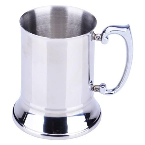 Kitchen Bar Drinkware Mugs Stainless Steel Handle Beer Mug