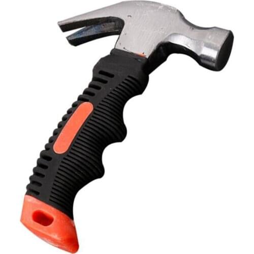 8oz mini small stubby portable short magnetic claw hammer and nails tools car window breaker rescue emergency safety escape