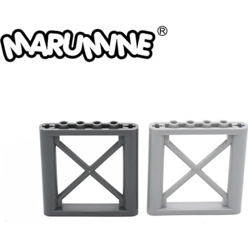 Marumine 1x6x5 Support Frame Girder Rectangular Compatible 23405 64448 Classic MOC Bricks Accessories Military Building Blocks
