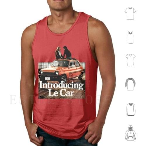 Le Car Tank Tops Vest Sleeveless Le Car Lecar 5 Five Hatchback Hot Hatch Boy Racer Alpine Gordini Compact Subcompact Car