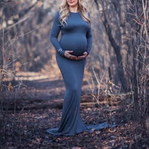 2020Women pregnant women photography dress ankle long dress for pregnancy dress maternity dress for photo shoot robe female