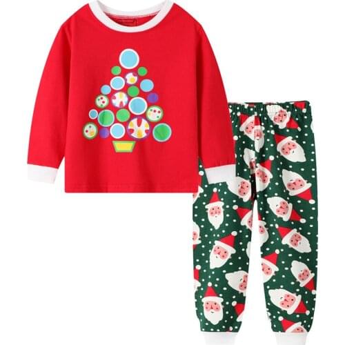 New children Christmas Pajamas Kids Santa Claus Sleepwear Baby Animal Pyjamas Boys Girls New Year Nightwear Chilld Pijamas sets
