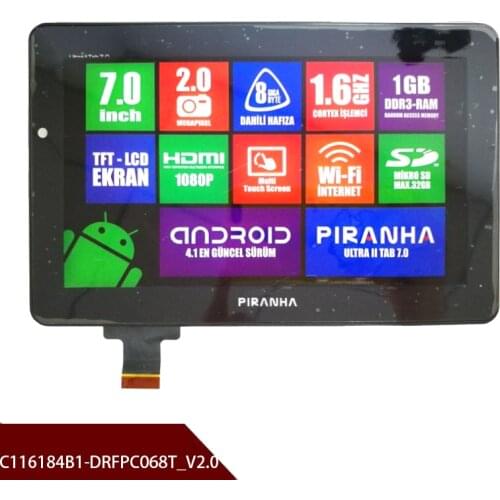 New Original touch screen for 7 inch C116184B1-DRFPC068T-V2.0 Tablet Free shipping