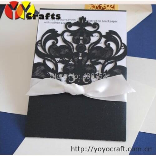 Wholesale vintage black pocket fold birthday greeting cards&happy birthday cards&wedding invitation card