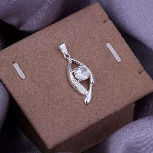 P267 Free Shipping silver plated Necklace, 925 fashion silver jewelry Bamboo clip Whitehead /ZRMGFXYM ZRMGFXYM