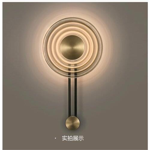Post-modern Nordic Wall Lamps Creative Personality Glass All-copper Round LED Multi-model Louis Wall Sconce Light Fixtures