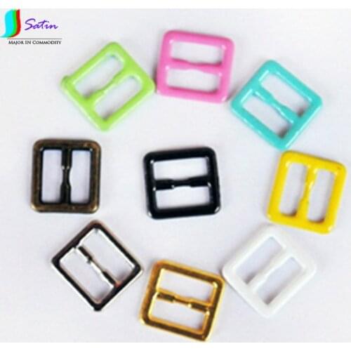 Mixed Color Mini Adjust Length Buckles Hooks Bottons DIY Handmade Jewelry Bag Underwear Strap Buckles S0196N
