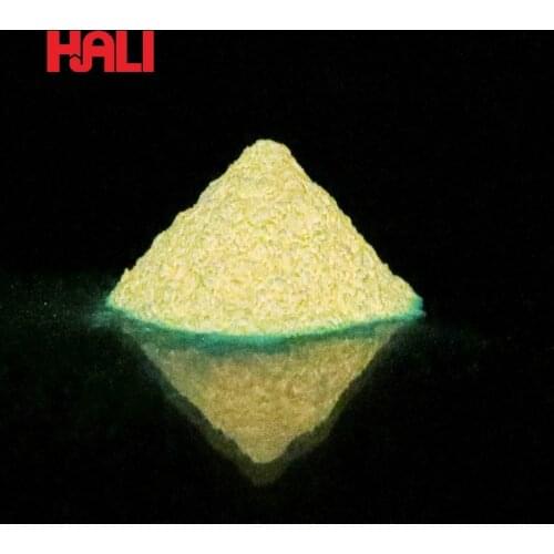 Glow in dark pigment night glowing powder,item:HLD712,glowing color:yellow orange,net weight:50gram