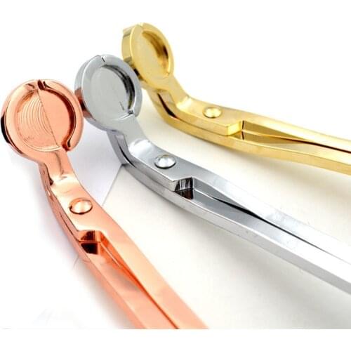 17CM Stainless Steel Candle Wick Trimmer Oil Lamp Trim Scissor Cutter Snuffer Tool Hook Clipper