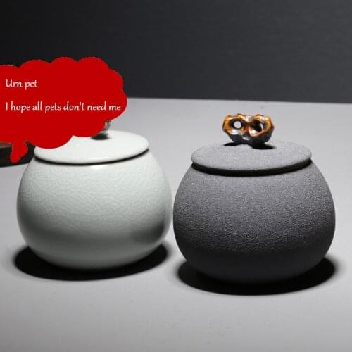 Pet urn burial jar bottle box paradise remains souvenir decorations cremation dog cat bird pet companionship