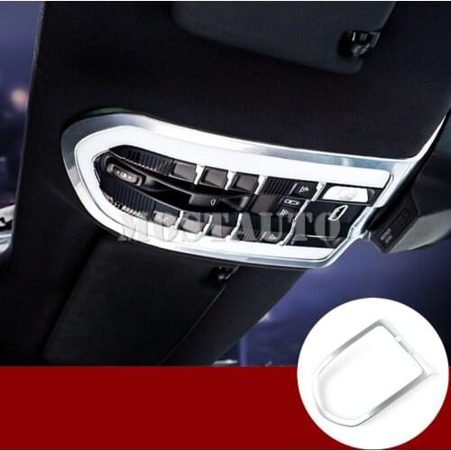 Inner Roof Front Reading Light Cover Trim For Porsche Cayenne 2011-2017 1pcs Silver/Red/Blue Car Accessories Interior Car Decor