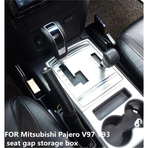 FOR Mitsubishi Pajero V97 V93 seat gap storage box V87V95 storage box storage compartment modification dedicated