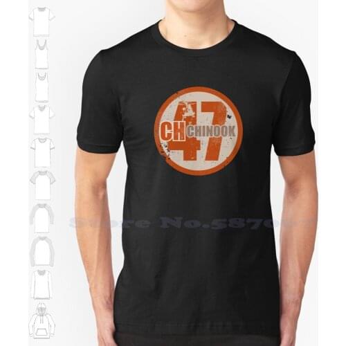 Ch-47 Chinook Retro Patch (Distressed) Custom Funny Hot Sale Tshirt Helicopter Army Us Army United States Ch47 Simulator Model