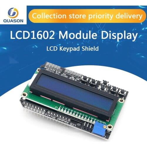 LCD Keypad Shield LCD1602 LCD 1602 Module Display For Arduino ATMEGA328 ATMEGA2560 raspberry pi UNO blue screen