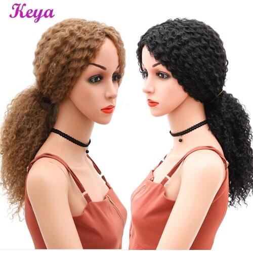 18 Inch Long Afro Kinky Curly Wig 4 Colors Available African Hair Style180g Synthetic Wigs for Black Women Afro Wig