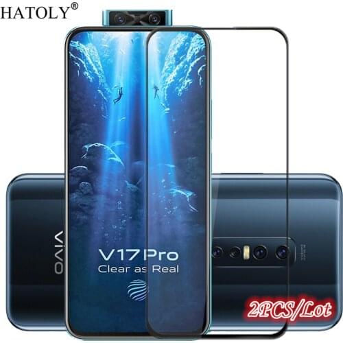 2PCS For vivo V17 Pro Tempered Glass For vivo V17 Pro Phone Screen Protector Full Glue Cover Protective Glass For vivo V17 Pro