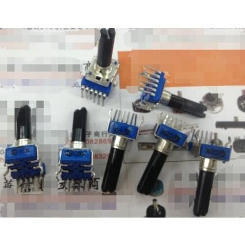 5pcs/lot Mixer potentiometer CH 142 type vertical double potentiometer A10K C20K handle length 23MMF 6 feet