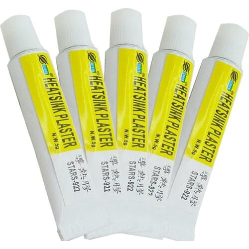 5pcs/lot Star 922 Thermal Conductive Heatsink Plaster Silicone Grease Adhesive Cooling Paste Compound Glue For Heat Sink Sticky