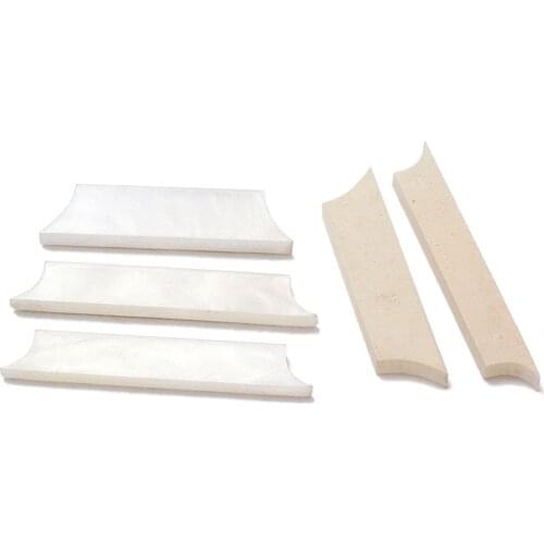 9 Pieces 1.5mm/0.05'' White Mother of Pearl Guitar Fretboard Inlay Material Dots Guitar Replacement Gift Luthier Tool Kit Decor