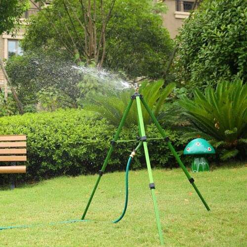 Lawn Automatic Rocker Arm Sprinkler Automatic Sprinkler Irrigation Equipment Gardening Waterbird Tripod Sprinkler 360 Degrees
