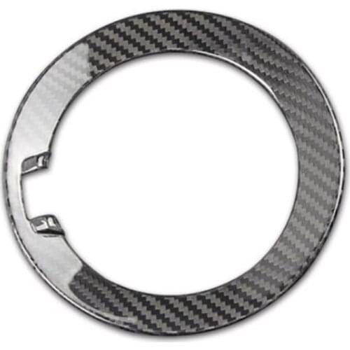 Real Carbon Fiber Car Oil Fuel Tank Cap Frame Cover Trim for Dodge Challenger SRT 2008-2020 Accessories