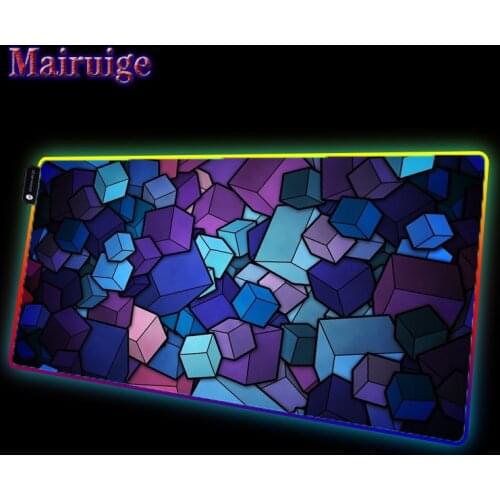 Irregular Pattern Line Large RGB Mouse Pad Gamer Laptop PC Lights Mousepad XXL Computer Keyboard Pad Gaming Accessories Desk Mat