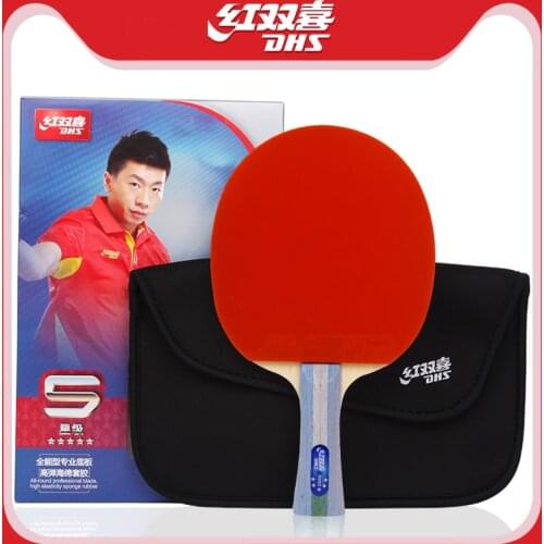 DHS 5002 5006 FL/CS Table Tennis Ping Pong Racket + a Paddle Bag shakehand Long Handle FL/CS Table Tennis racket