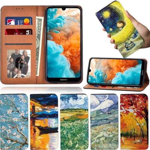 Flip Phone Case for Huawei Nova 5T/ Y5 2019/Y6 2019/Y6S/Y6 Pro 2019/Y9 Prime 2019 Anti-Drop And Shockproof Pu Leather Phone Case