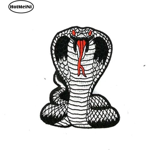 HotMeiNi 15cm x 10cm Car Styling 3D Waterproof Funny Car Sticker Moto Biker Serpente Cobra Bumper Doors And Windows Accessories