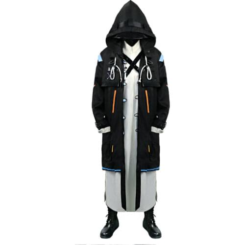 Arknights Game Cos Doctor Cosplay Uniform Set Anime Party Cosplay Costume Coat+trench+pants Halloween Clothes
