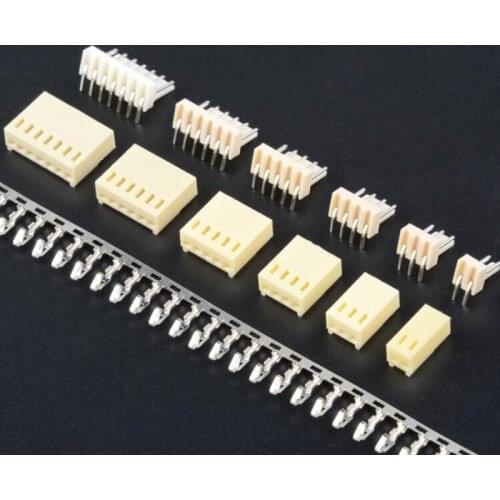 100 Set KF2510 Connector Kits 2.54mm Pitch 2/3/4/5/6/7/8/9/10/11/12P Right Angle Pin Header+Housing+Crimp
