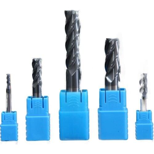 End mill 4mm 6mm 8mm 10mm 12mm 4 Slot Lengthening High Strength Tungsten Steel Milling Cutter CNC Carbide Coated Metal End Mill