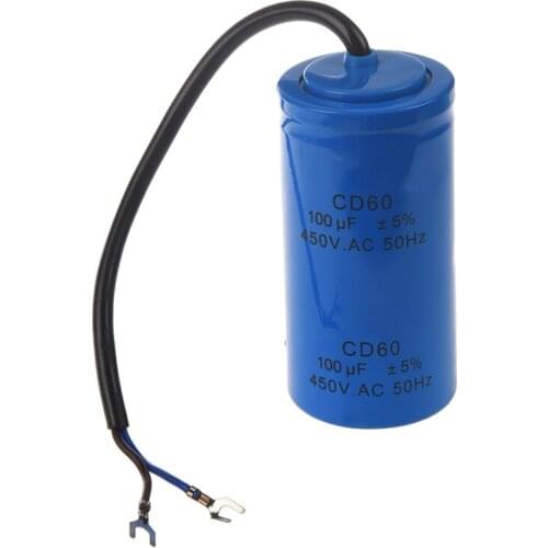 100uF 450V AC CD60 Lead Motor Start Run Capacitor