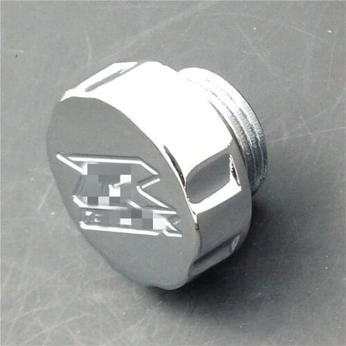 Aftermarket free shipping motorcycle parts Billet Oil Filler Brake Reservoir Cap for Suzuki GSXR 600 750 1000 1100 CHROMED