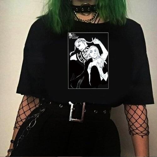 Anime Tokyo Revengers Harajuku Summer Fashion Short-sleeve Male T-shirt