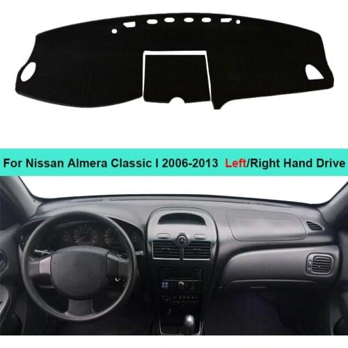 Car Inner Dashboard Cover Dash Mat Carpet Cushion For Nissan Almera Classic I 2006-2013 Sun Shade Pad