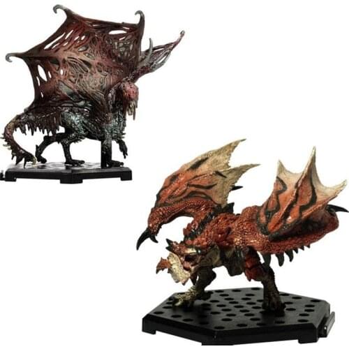 Original Monster Hunters World PS4 Dragon Model Action Figure Toys Collectible Cartoon Monster Capsule Toys Car Ornament Gift