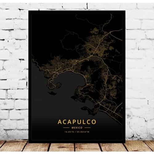 Acapulco Aguascalientes Cancun Chihuahua Cuautitlan Izcalli Culiacan Durango Guadalajara Hermosillo Juarez Lopez Mexico Poster