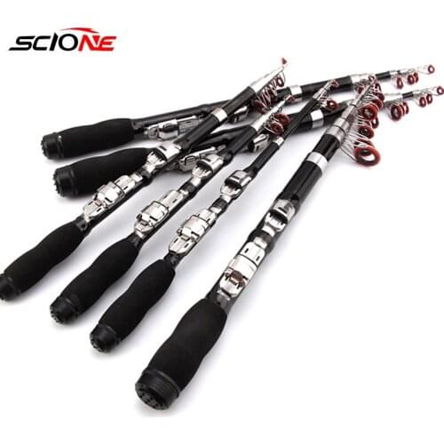 FRP Portable Mini Sea Pole All Waters Short Section Telescopic Lure Rod 1.0M - 2.3M Ultra-Short Fishing Rod Equipment X632G