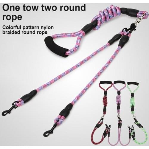 Dog Puppy Wave Pattern Traction Rope Detachable Walking Neck Belt Pet Supplies Leashes Leads