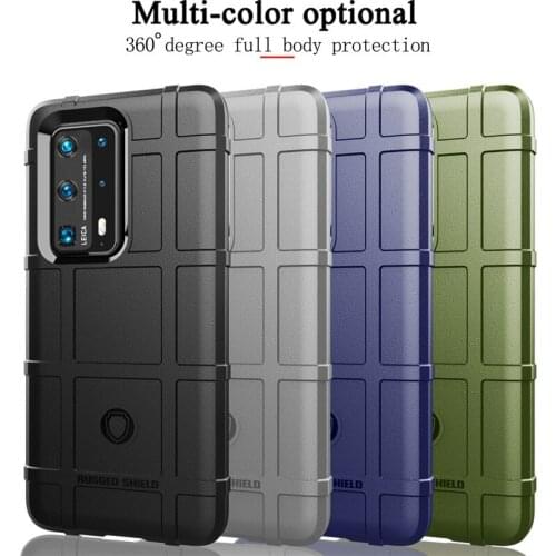 100pcs/lot Rugged Shield Phone Case For Huawei P50 Mate 40 P40 Pro Plus Y7p Y8p Lite Silicone Case