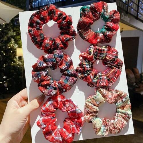 Hair Ring Hair Ties Rope Autumn Winter Women Ponytail Hair Accessories Girls Hairbands Gifts Best Choose Merry Christmas Gift