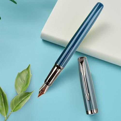 Luxury Retro Morandi Color Fountain Pen High Quality Metal Inking Pens for Office Supplies School Supplies