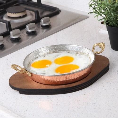 Omelette Pan Copper Pan Hand Forged Copper Pan Sahan 14-16-18 Cm Free Shipping