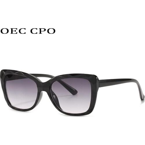 New Fashion Cat eye Sunglasses Women Fashion Brand Classic Square Sun Glasses Female Gradient Shades Men Eyewear UV400 O677