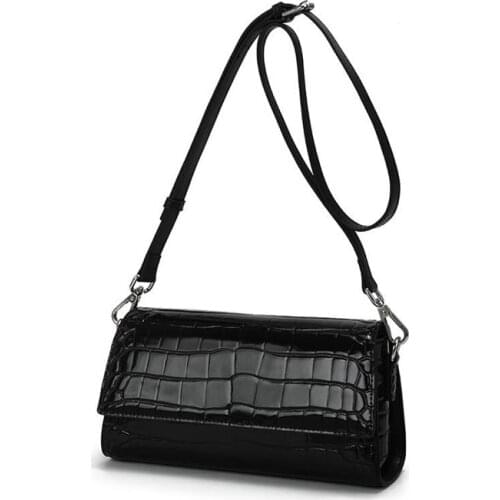 Genuine leather Bag 2021 New Simple Temperament Single shoulder bag high quality all-match chain crocodile pattern messenger bag