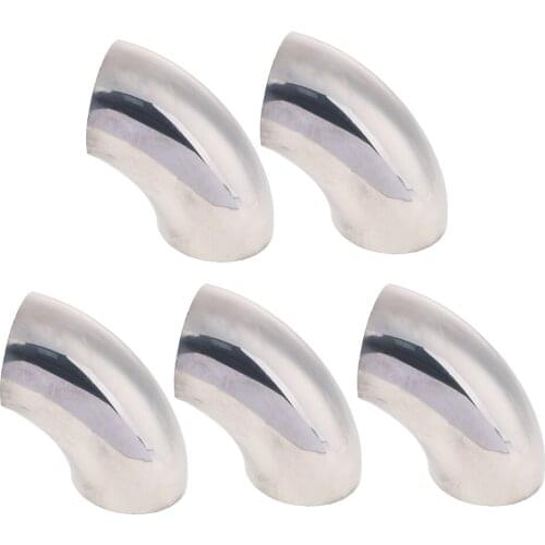 5Pcs Car 2.5inch Ultra Tight Radius 90° Bendable Exhaust Pipe Universal